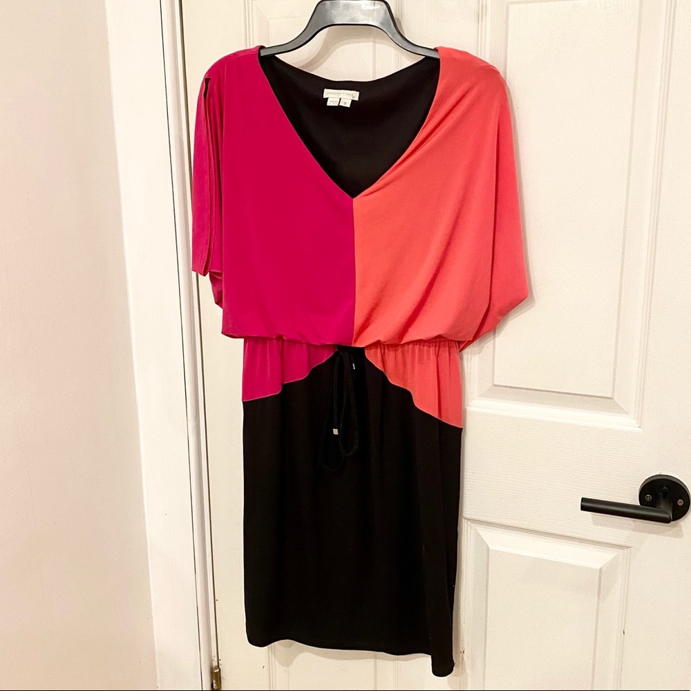 Color block spandex dress